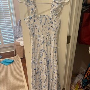 Hill House Blue and White Floral Nap Dress